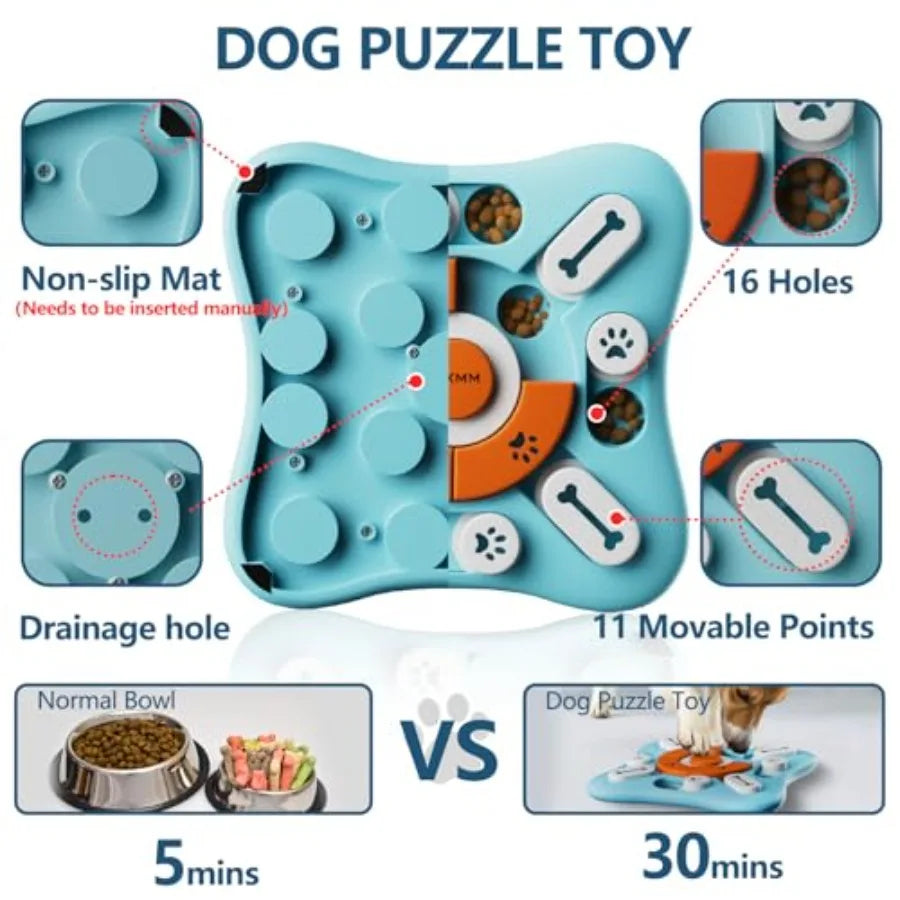 Interactive Dog Treat Puzzle Toys.