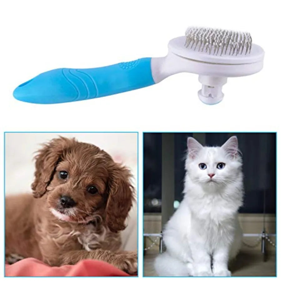 Self-Cleaning Slicker Brush.