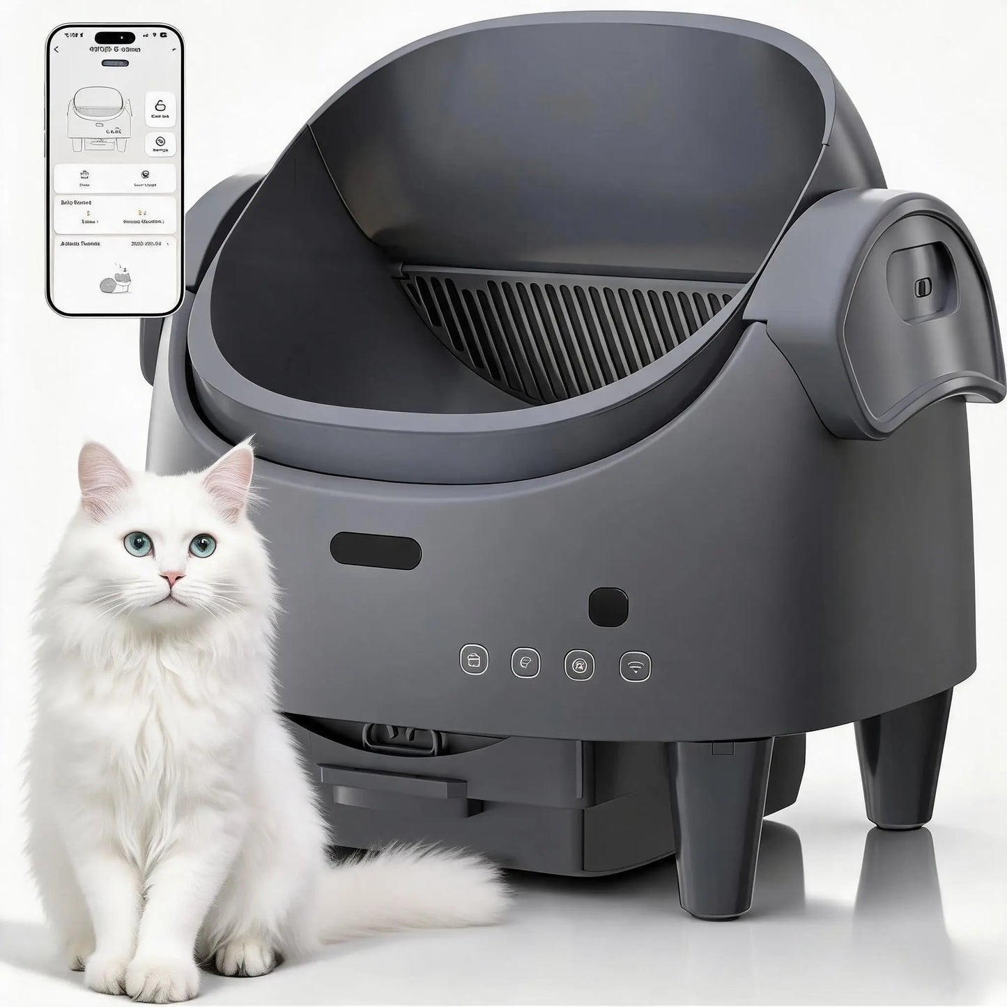 Automatic Self-Cleaning Cat Litter Box.
