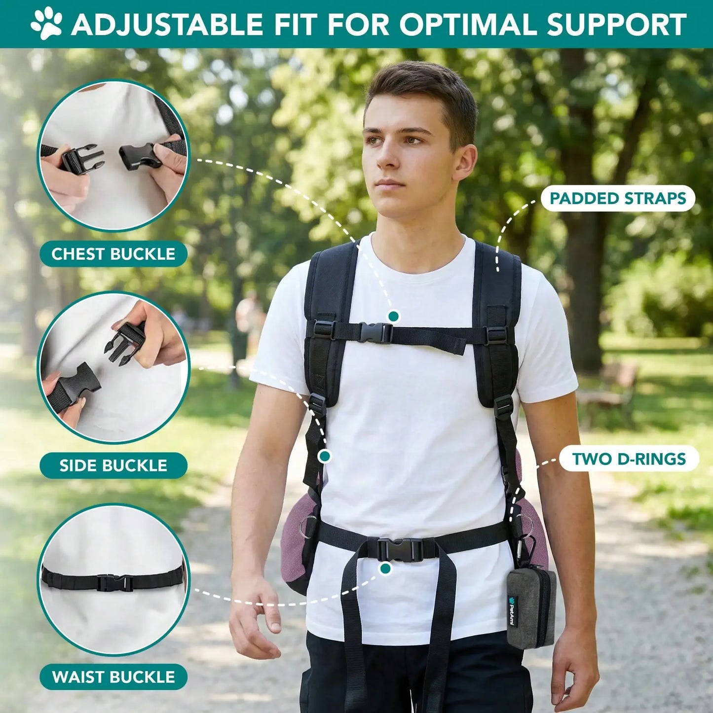 Dog Front Carrier Backpack.